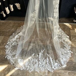 108 inch cathedral veil lace